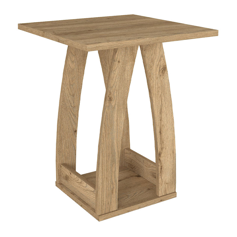 Τραπεζάκι βοηθητικό - Κομοδίνο Deros  χρώμα sepet oak 45x45x56εκ.