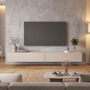 Έπιπλο τηλεόρασης επιτοίχιο Espanse  χρώμα sandstone 241,8x31,7x30εκ.