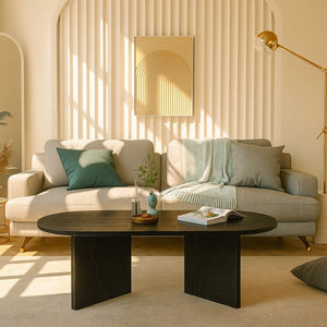 Τραπεζάκι σαλονιού Cortado  χρώμα sencron black 120x60x39,6εκ.