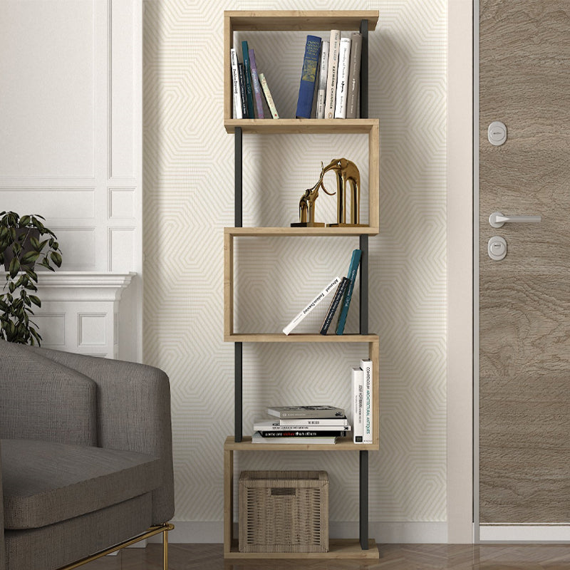 Βιβλιοθήκη Alvina  χρώμα sapphire oak - ανθρακί 45x19,6x158,8εκ. - Pakobazaar