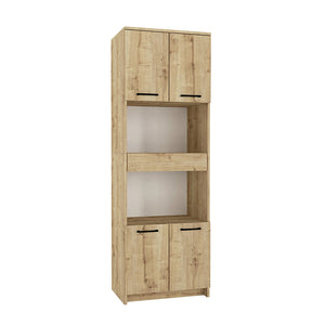 Ντουλάπι κουζίνας - μπάνιου Alvento  χρώμα sapphire oak 60x42x180εκ. - Pakobazaar