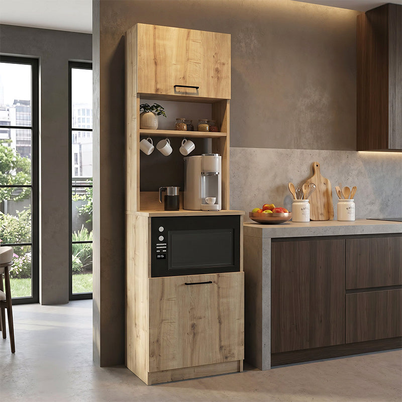 Έπιπλο κουζίνας Tuco 1  χρώμα sapphire oak 53,8x40x180εκ. - Pakobazaar