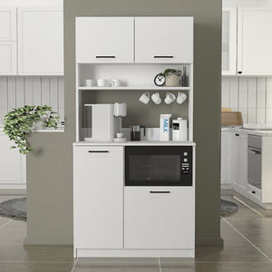 Έπιπλο κουζίνας Tuco 2  χρώμα λευκό 90x40x180εκ. - Pakobazaar