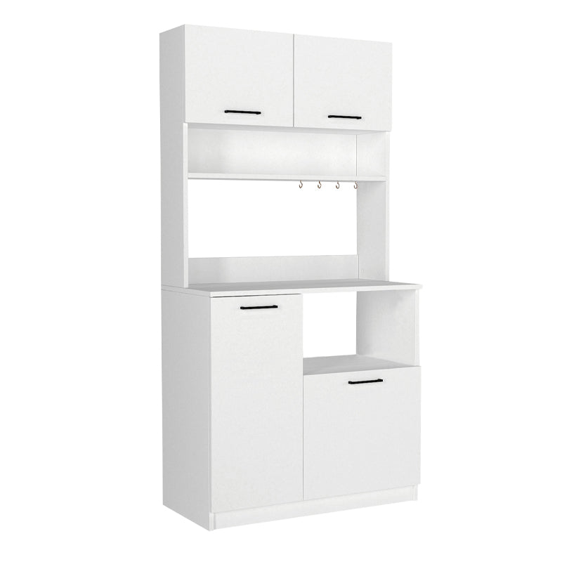 Έπιπλο κουζίνας Tuco 2  χρώμα λευκό 90x40x180εκ. - Pakobazaar