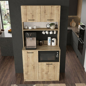 Έπιπλο κουζίνας Tuco 2  χρώμα sapphire oak 90x40x180εκ. - Pakobazaar
