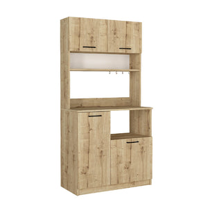 Έπιπλο κουζίνας Tuco 2  χρώμα sapphire oak 90x40x180εκ. - Pakobazaar