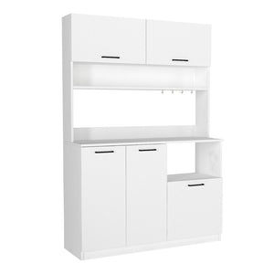 Έπιπλο κουζίνας Tuco 3  χρώμα λευκό 123,8x40x180εκ.
