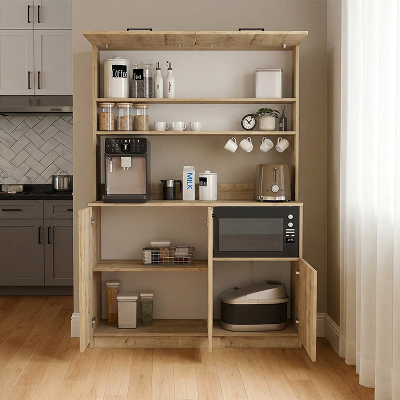 Έπιπλο κουζίνας Tuco 3  χρώμα sapphire oak 123,8x40x180εκ. - Pakobazaar