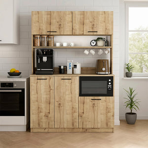 Έπιπλο κουζίνας Tuco 3  χρώμα sapphire oak 123,8x40x180εκ. - Pakobazaar
