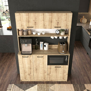 Έπιπλο κουζίνας Tuco 3  χρώμα sapphire oak 123,8x40x180εκ. - Pakobazaar