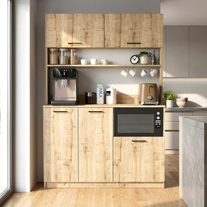 Έπιπλο κουζίνας Tuco 3  χρώμα sapphire oak 123,8x40x180εκ. - Pakobazaar