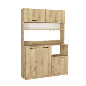 Έπιπλο κουζίνας Tuco 3  χρώμα sapphire oak 123,8x40x180εκ. - Pakobazaar