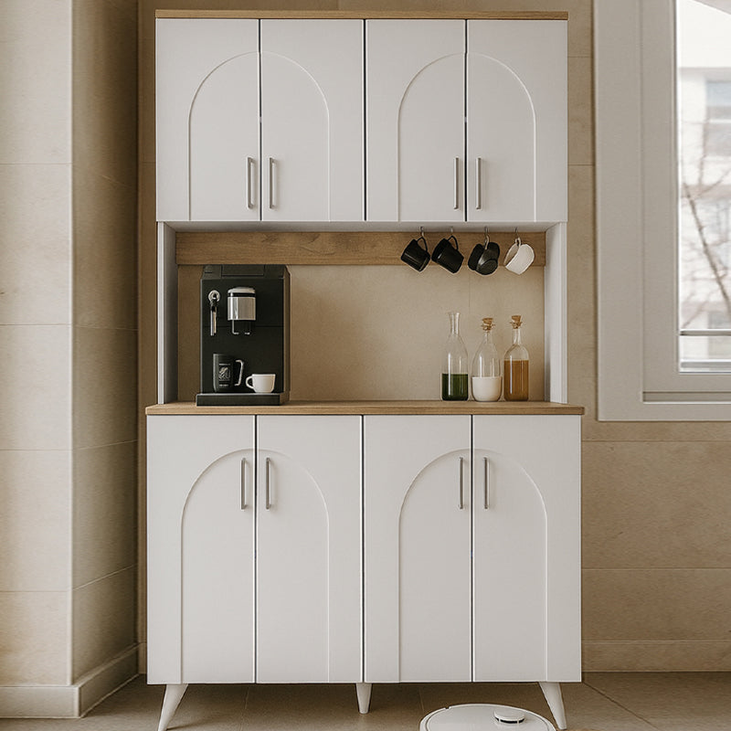 Έπιπλο κουζίνας Kalira 4  χρώμα λευκό - rota oak 120x40x196εκ. - Pakobazaar