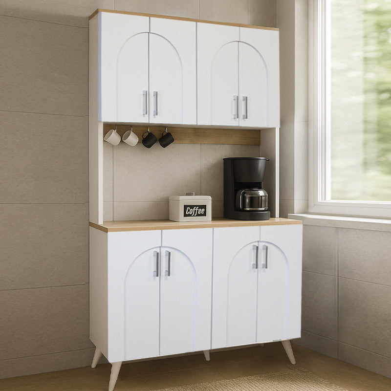 Έπιπλο κουζίνας Kalira 4  χρώμα λευκό - rota oak 120x40x196εκ. - Pakobazaar