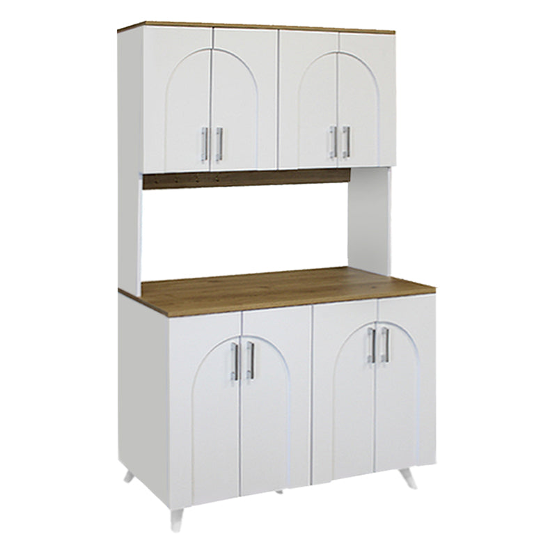 Έπιπλο κουζίνας Kalira 4  χρώμα λευκό - rota oak 120x40x196εκ. - Pakobazaar