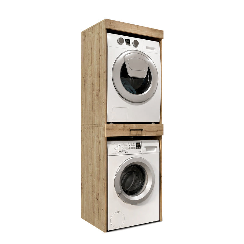 Έπιπλο πλυντηρίου - στεγνωτηρίου Fika  χρώμα sapphire oak 67x61,8x198,5εκ. - Pakobazaar