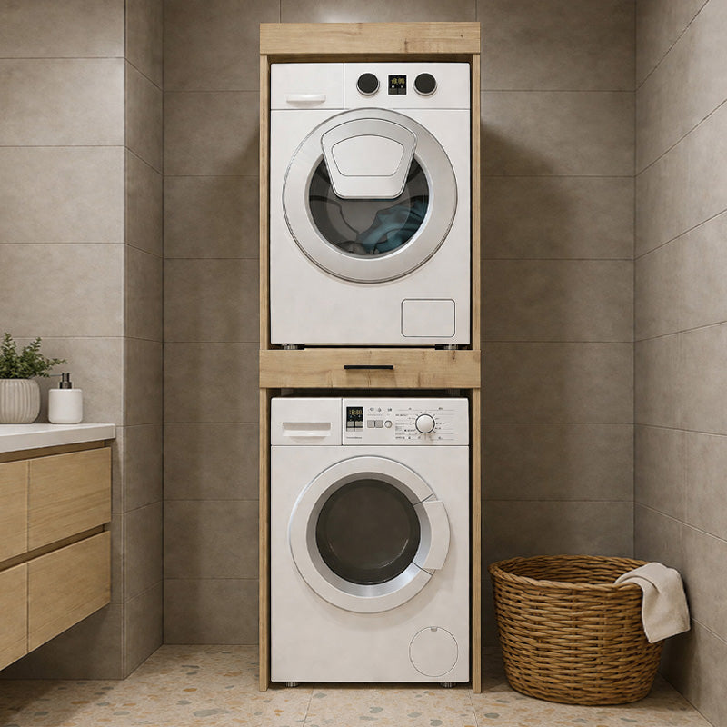 Έπιπλο πλυντηρίου - στεγνωτηρίου Fika  χρώμα sapphire oak 67x61,8x198,5εκ. - Pakobazaar