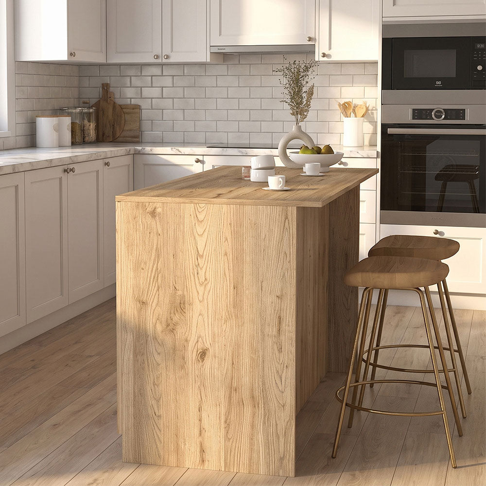 Τραπέζι - Πάγκος κουζίνας Peres  χρώμα sepet oak 150x70x91,8εκ.