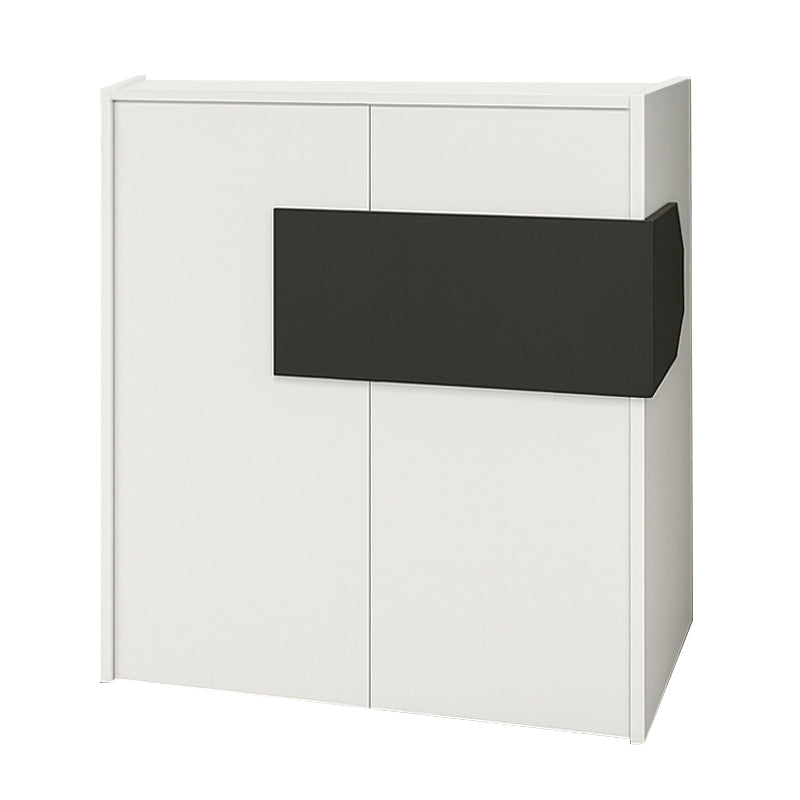 Γραφείο υποδοχής - reception Aloha  με LED χρώμα λευκό - ανθρακί 95,5x40x110,3εκ.