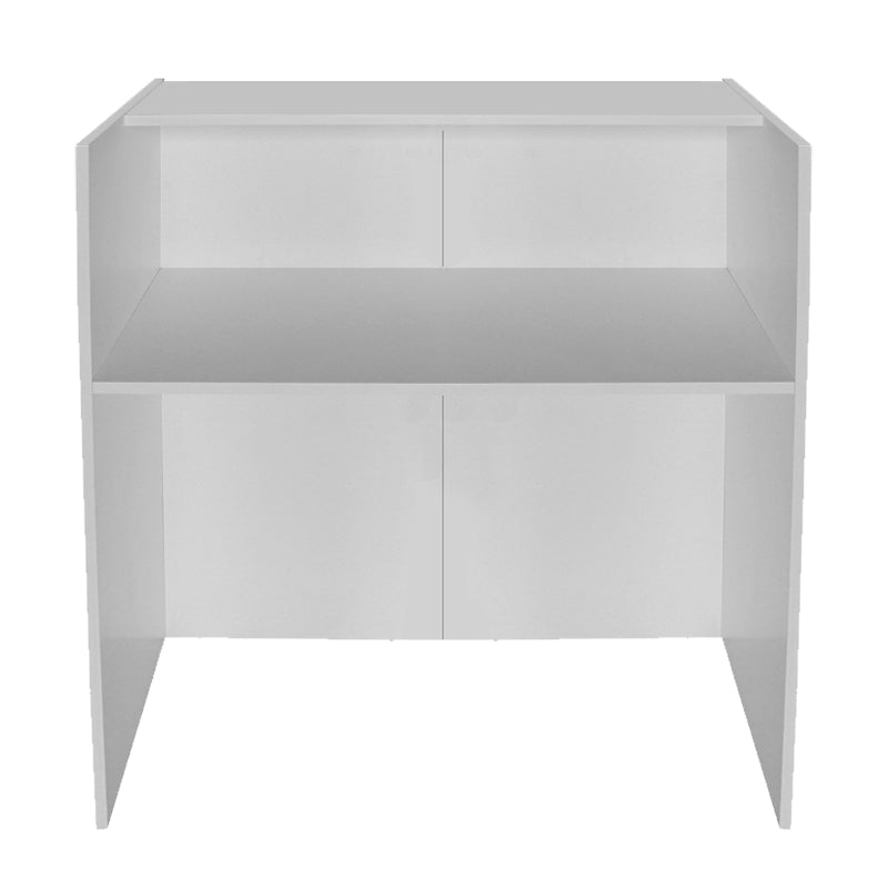 Γραφείο υποδοχής - reception Aloha  με LED χρώμα λευκό - ανθρακί 95,5x40x110,3εκ.