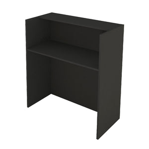Γραφείο υποδοχής - reception Aloha  με LED χρώμα ανθρακί - sepet oak 95,5x40x110,3εκ.