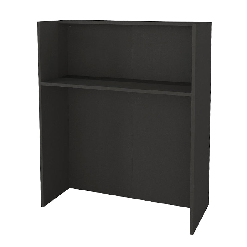 Γραφείο υποδοχής - reception Karibu  με LED χρώμα ανθρακί - sepet oak 90x40x100εκ.