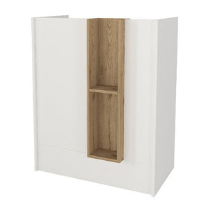 Γραφείο υποδοχής - reception Bonveno  χρώμα λευκό - sepet oak 90x43,2x110εκ.
