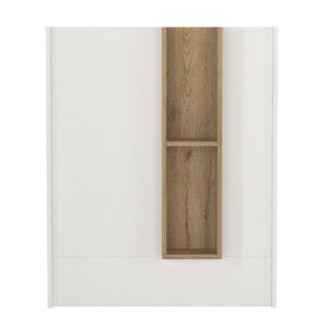 Γραφείο υποδοχής - reception Bonveno  χρώμα λευκό - sepet oak 90x43,2x110εκ.
