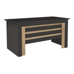 Γραφείο εργασίας Epito  χρώμα ανθρακί - sepet oak 140x59,6x76,8εκ.