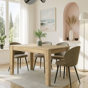 Τραπέζι Darlen  χρώμα sapphire oak 125x72x74εκ.