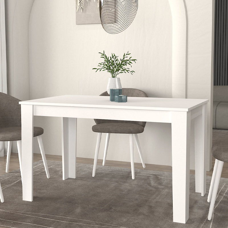 Τραπέζι Darlen  χρώμα λευκό 125x72x74εκ.