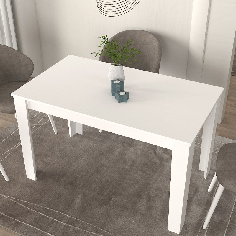 Τραπέζι Darlen  χρώμα λευκό 125x72x74εκ.