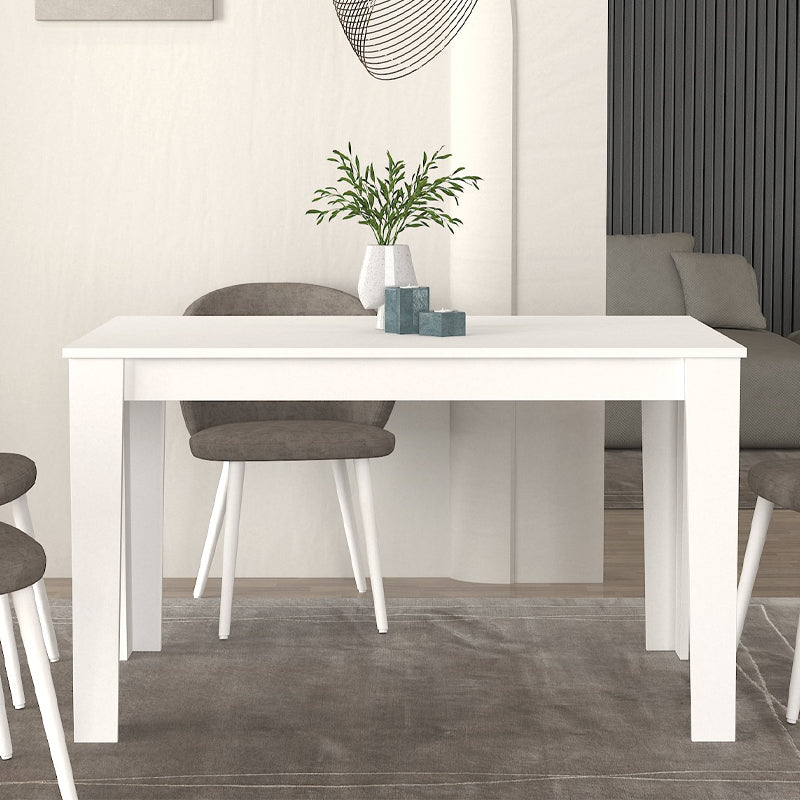 Τραπέζι Darlen  χρώμα λευκό 125x72x74εκ.