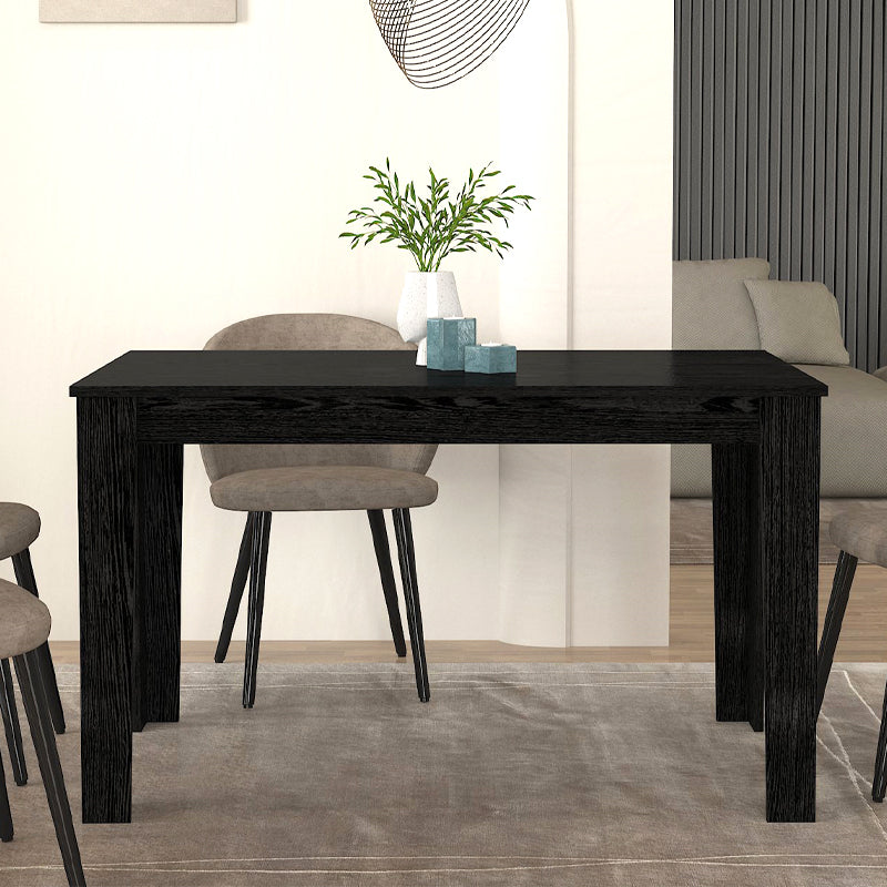 Τραπέζι Darlen  χρώμα sencron black 125x72x74εκ.