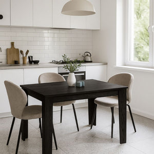 Τραπέζι Darlen  χρώμα sencron black 125x72x74εκ.