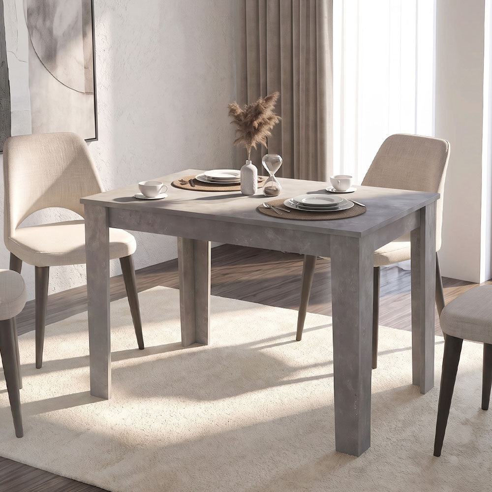Τραπέζι Darlen  χρώμα γκρι σκυροδέματος 125x72x74εκ.
