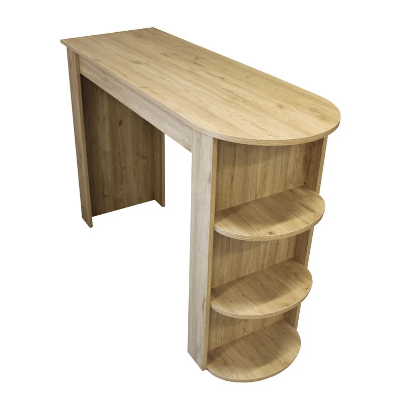 Τραπέζι μπαρ Vigne  χρώμα sepet oak 150x51,6x101,8εκ. - Pakobazaar