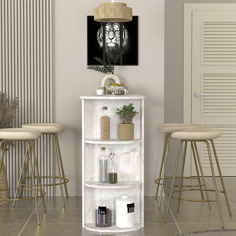 Τραπέζι μπαρ Vigne  χρώμα λευκό εφέ μαρμάρου 150x51,6x101,8εκ. - Pakobazaar