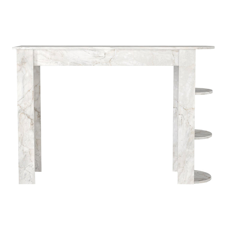 Τραπέζι μπαρ Vigne  χρώμα λευκό εφέ μαρμάρου 150x51,6x101,8εκ. - Pakobazaar