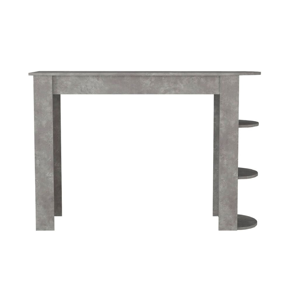 Τραπέζι μπαρ Vigne  χρώμα γκρι σκυροδέματος 150x51,6x101,8εκ.