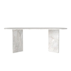 Τραπέζι Cortado  χρώμα λευκό εφέ μαρμάρου 200x90x74εκ.