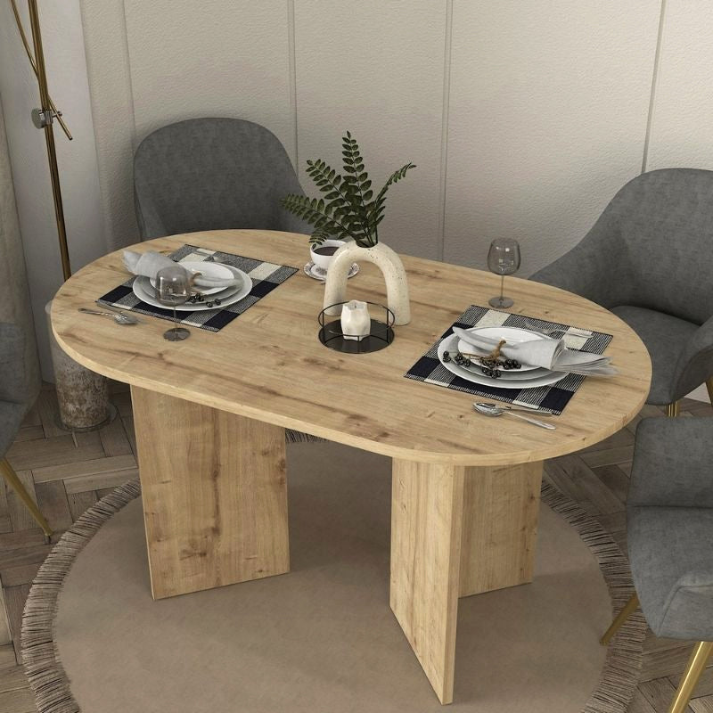 Τραπέζι Cortado  χρώμα sapphire oak 138x80x75εκ.