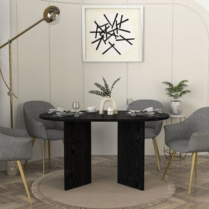 Τραπέζι Cortado  χρώμα sencron black 138x80x75εκ.