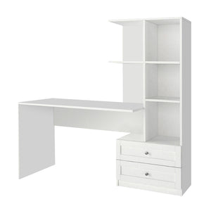 Γραφείο εργασίας Mantra  χρώμα λευκό 155x60x152εκ.