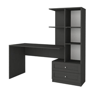 Γραφείο εργασίας Mantra  χρώμα ανθρακί 155x60x152εκ.