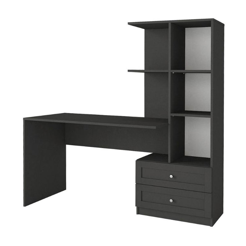 Γραφείο εργασίας Mantra  χρώμα ανθρακί 150x60x152εκ.