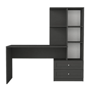 Γραφείο εργασίας Mantra  χρώμα ανθρακί 155x60x152εκ.