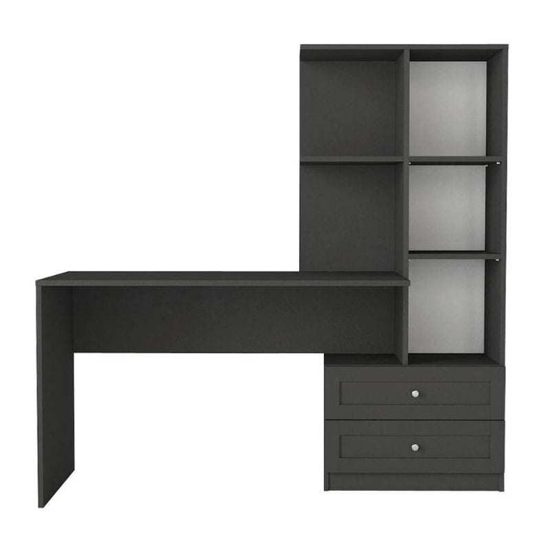 Γραφείο εργασίας Mantra  χρώμα ανθρακί 150x60x152εκ.