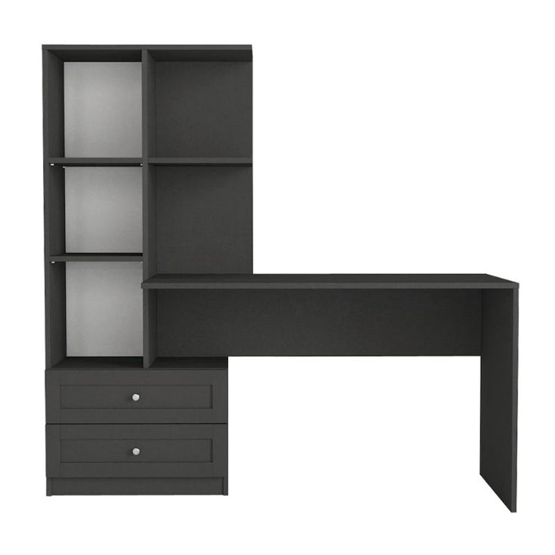 Γραφείο εργασίας Mantra  χρώμα ανθρακί 150x60x152εκ.