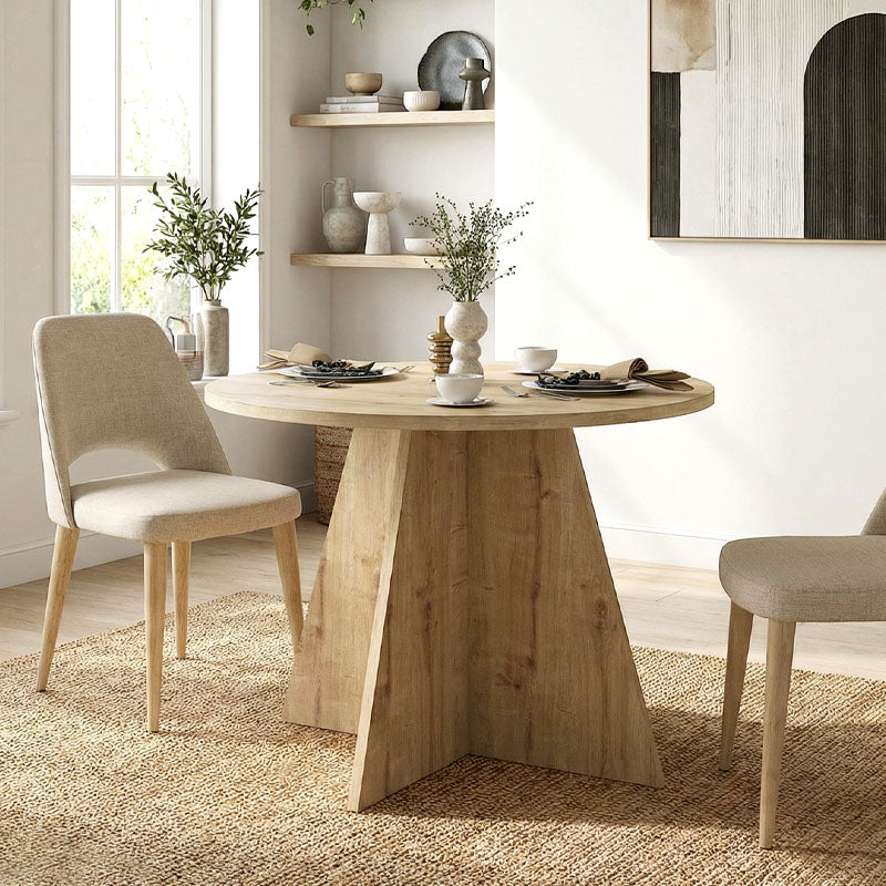 Τραπέζι Tailor  χρώμα sapphire oak Ø100x75,7εκ. - Pakobazaar